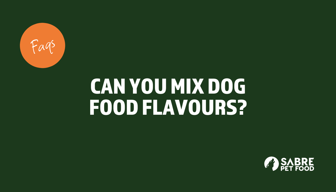Can you mix dog food flavours?