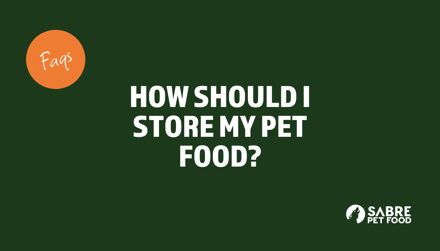 How should I store my pet food?