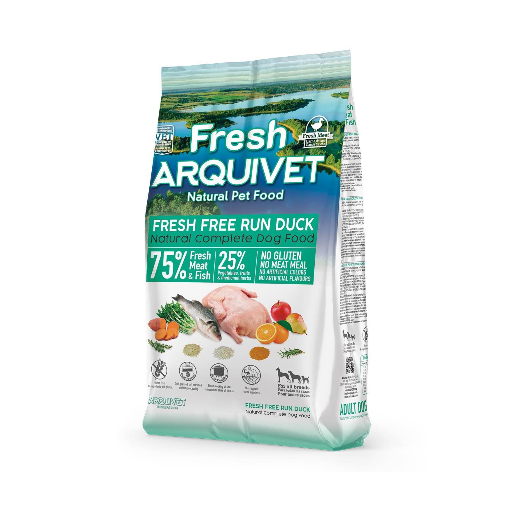 Arquivet Complete Cold Pressed Dog Food - Free Run Duck (2.5kg)