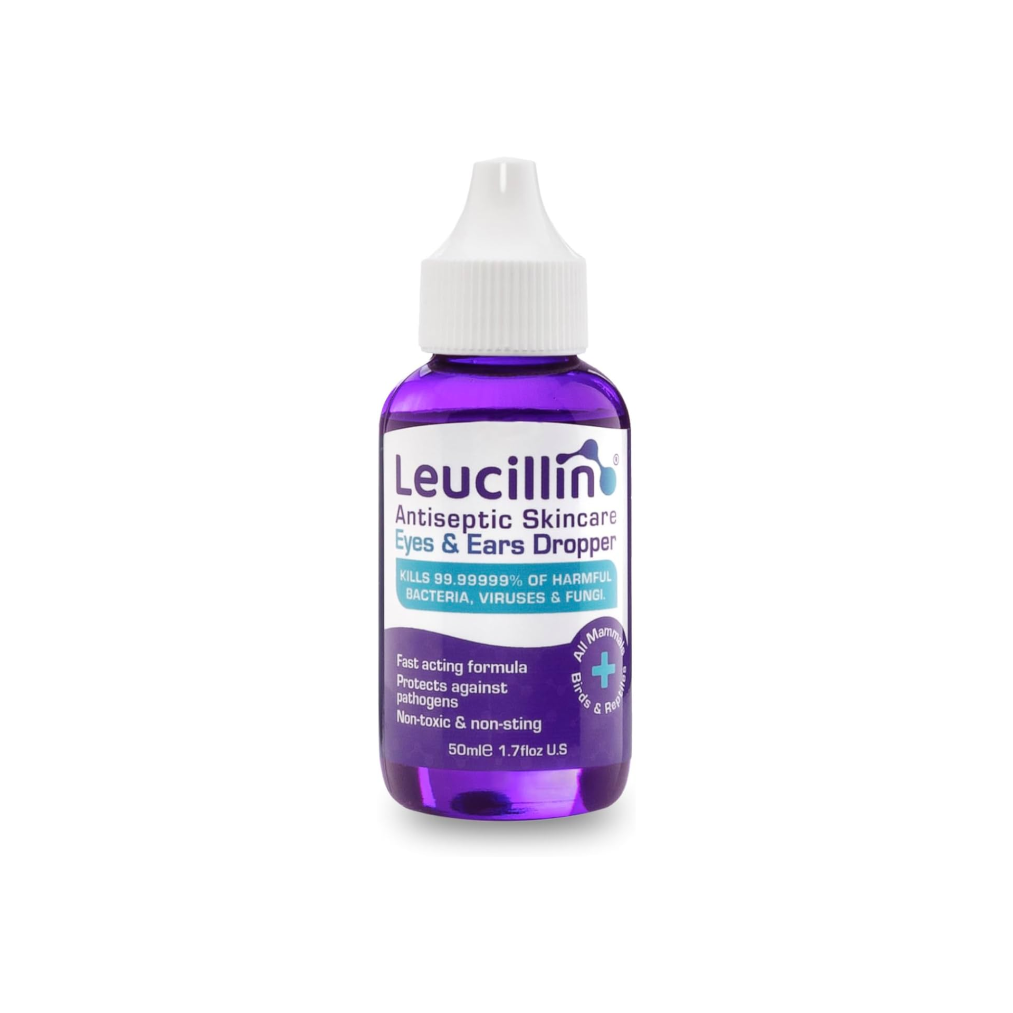 Leucillin Natural Antiseptic Skincare Dropper For Pets - 50ml