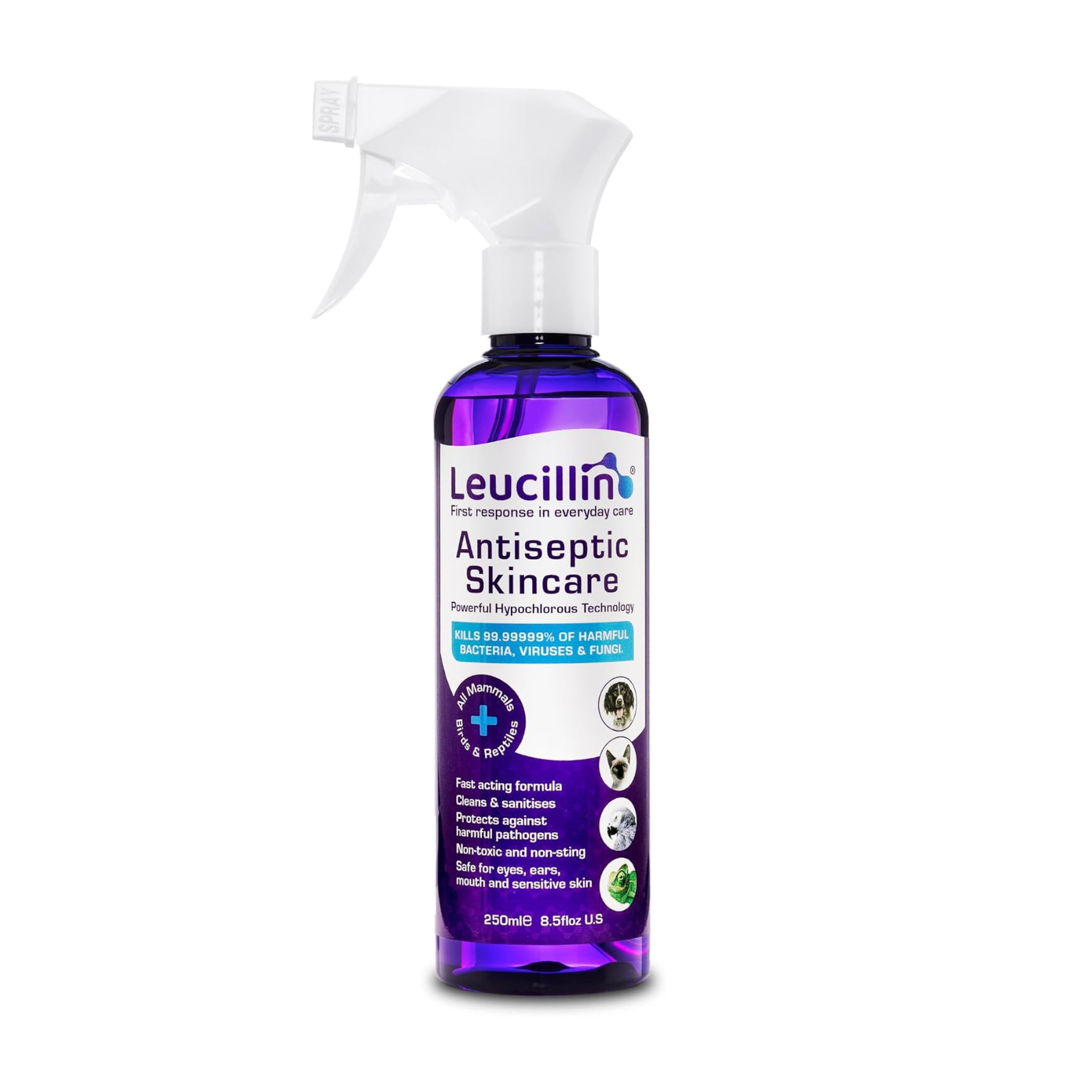 Leucillin Natural Antiseptic Skincare Spray For Pets - 250ml
