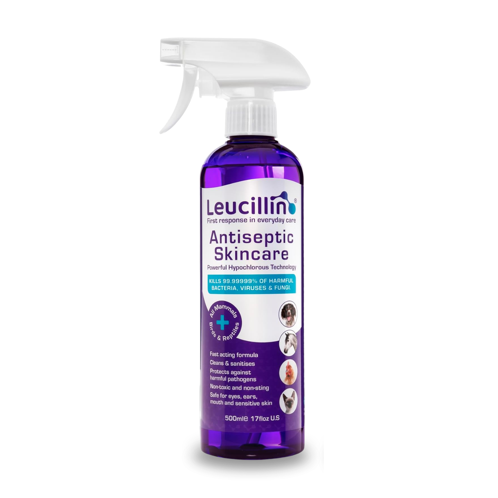 Leucillin Natural Antiseptic Skincare Spray For Pets - 500ml