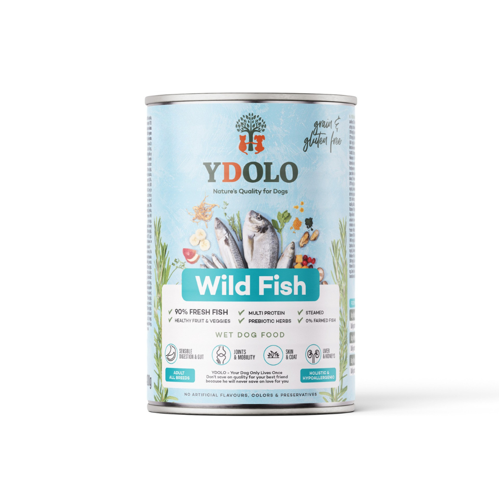 Wild Fish Complete Wet Food for Dogs – Healthy and Pure (6 x 400g)