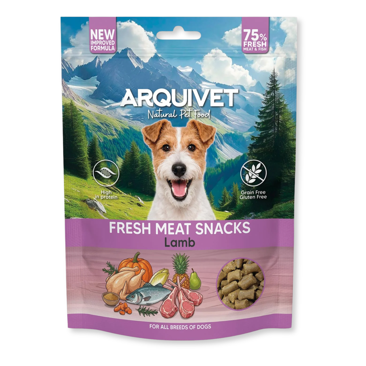 Arquivet Natural Dog Treats - Lamb (800g)