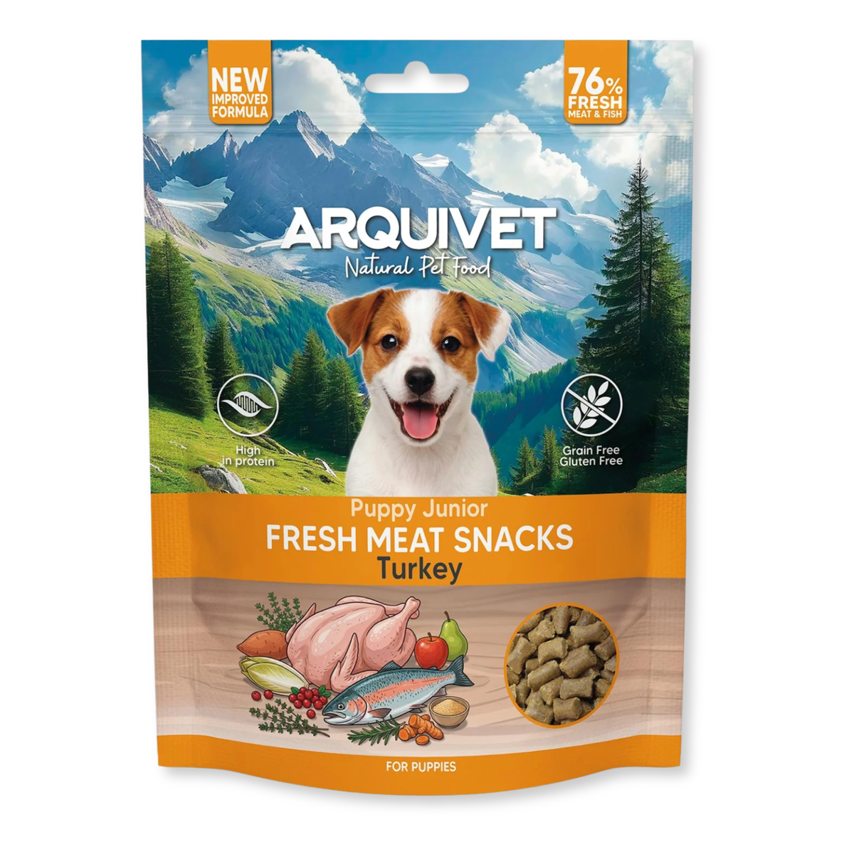 Arquivet Natural Puppy Treats - Turkey & Salmon (800g)