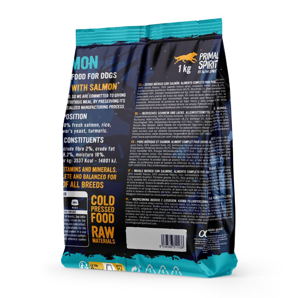 Iberian Salmon Complete Dry Dog Food (1kg)