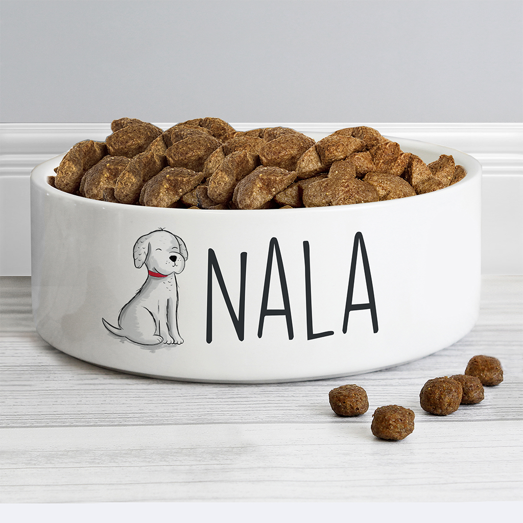 Personalised pet food shop bowls
