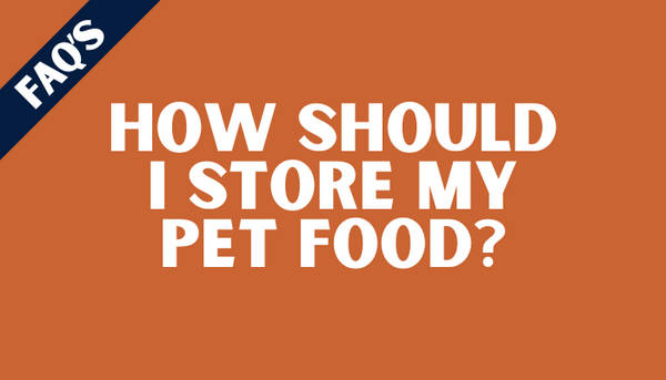 How should I store my pet food?