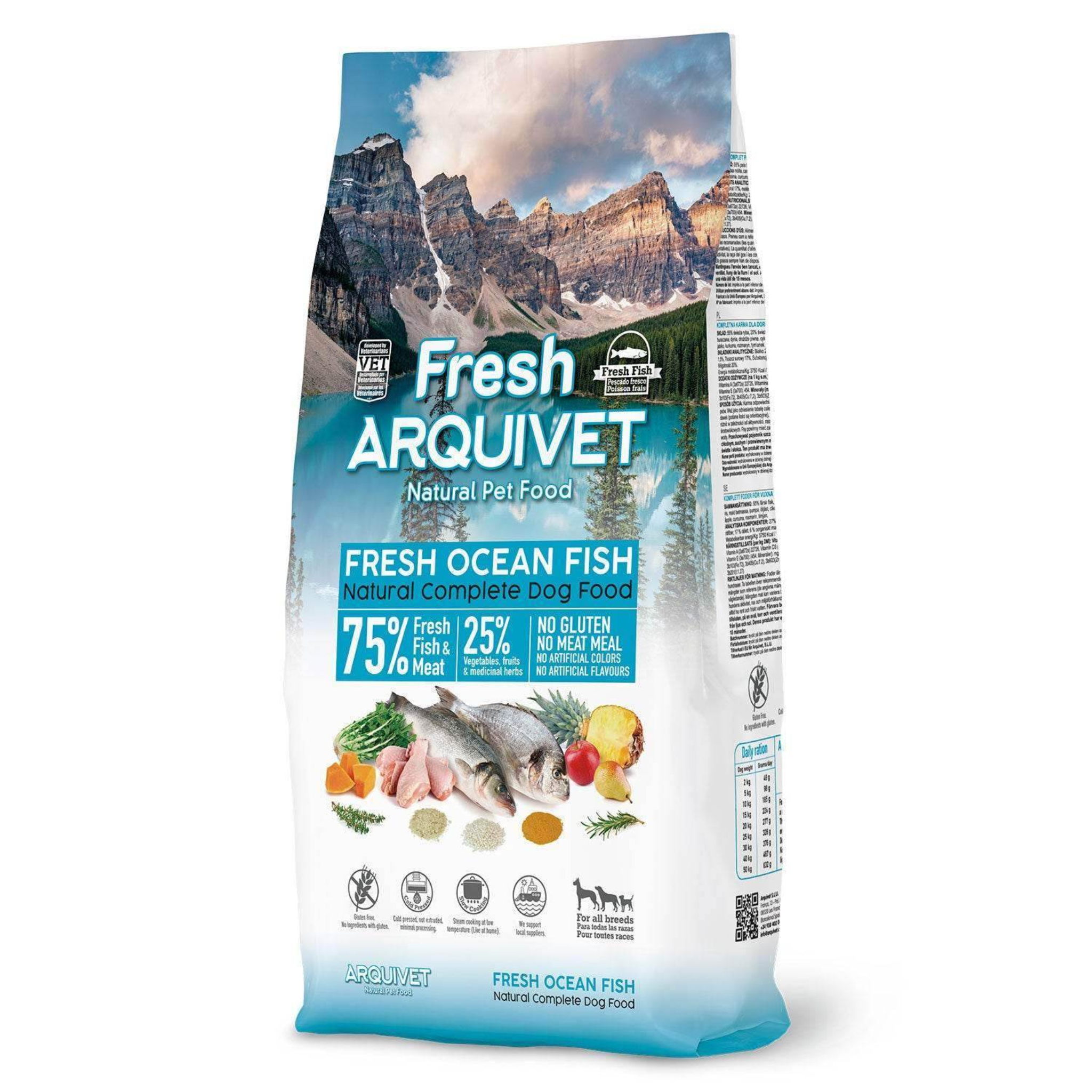 Arquivet Complete Cold Pressed Dog Food - Ocean Fish (10kg)