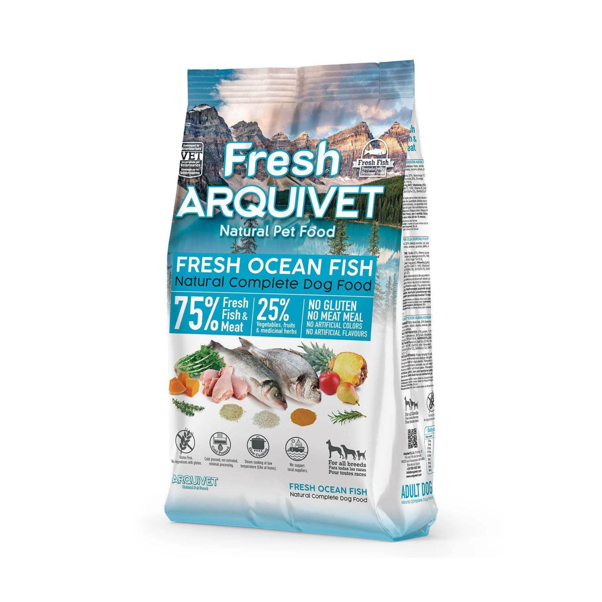 Arquivet Complete Cold Pressed Dog Food - Ocean Fish (2.5kg)