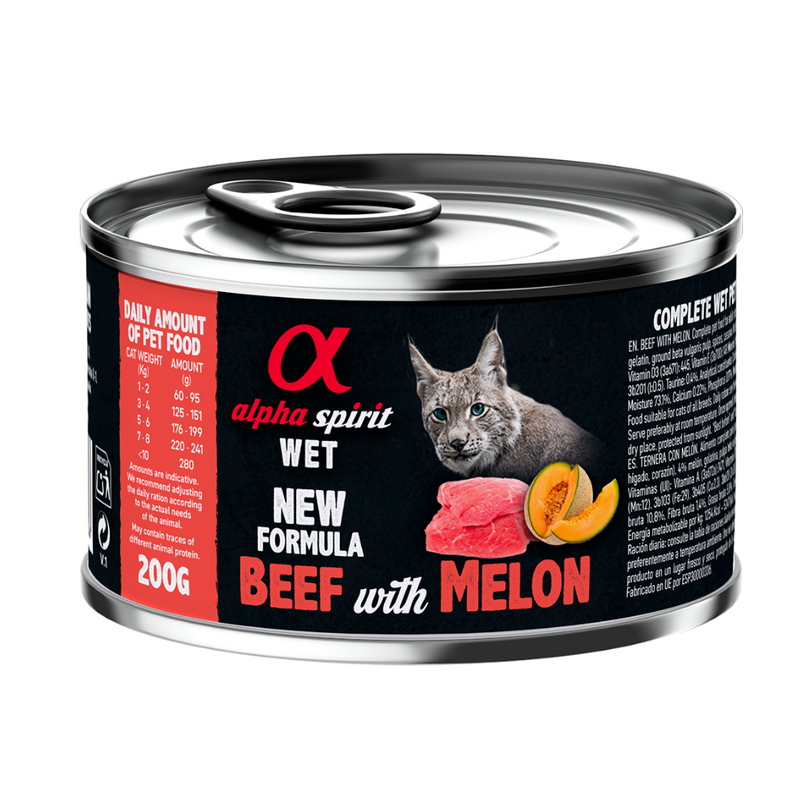 Beef with Melon Complete Wet Food Can for Cats (200g)