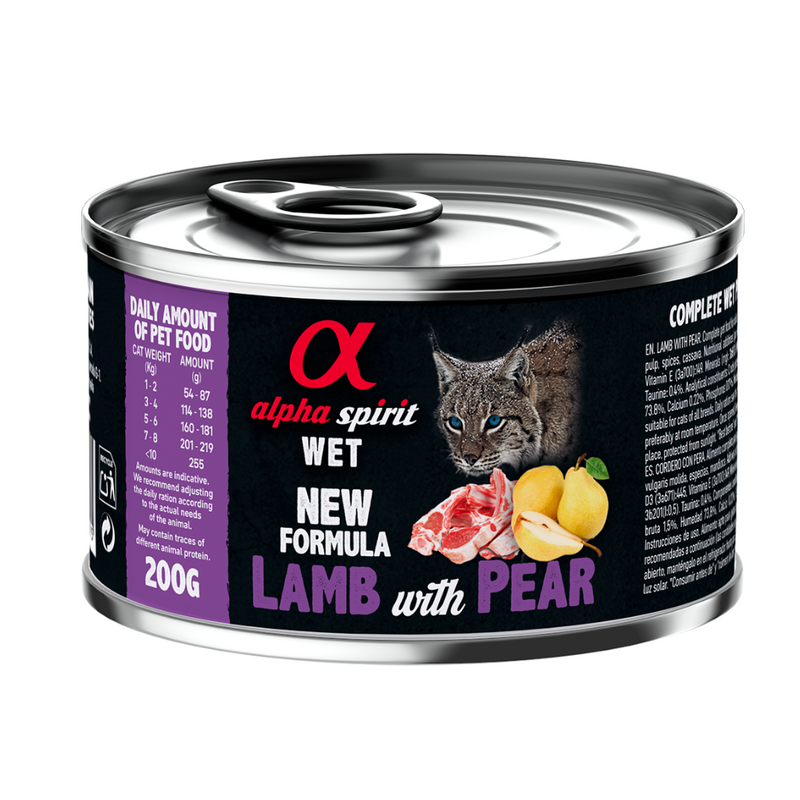 Lamb with Pear Complete Wet Food Can for Cats (200g)