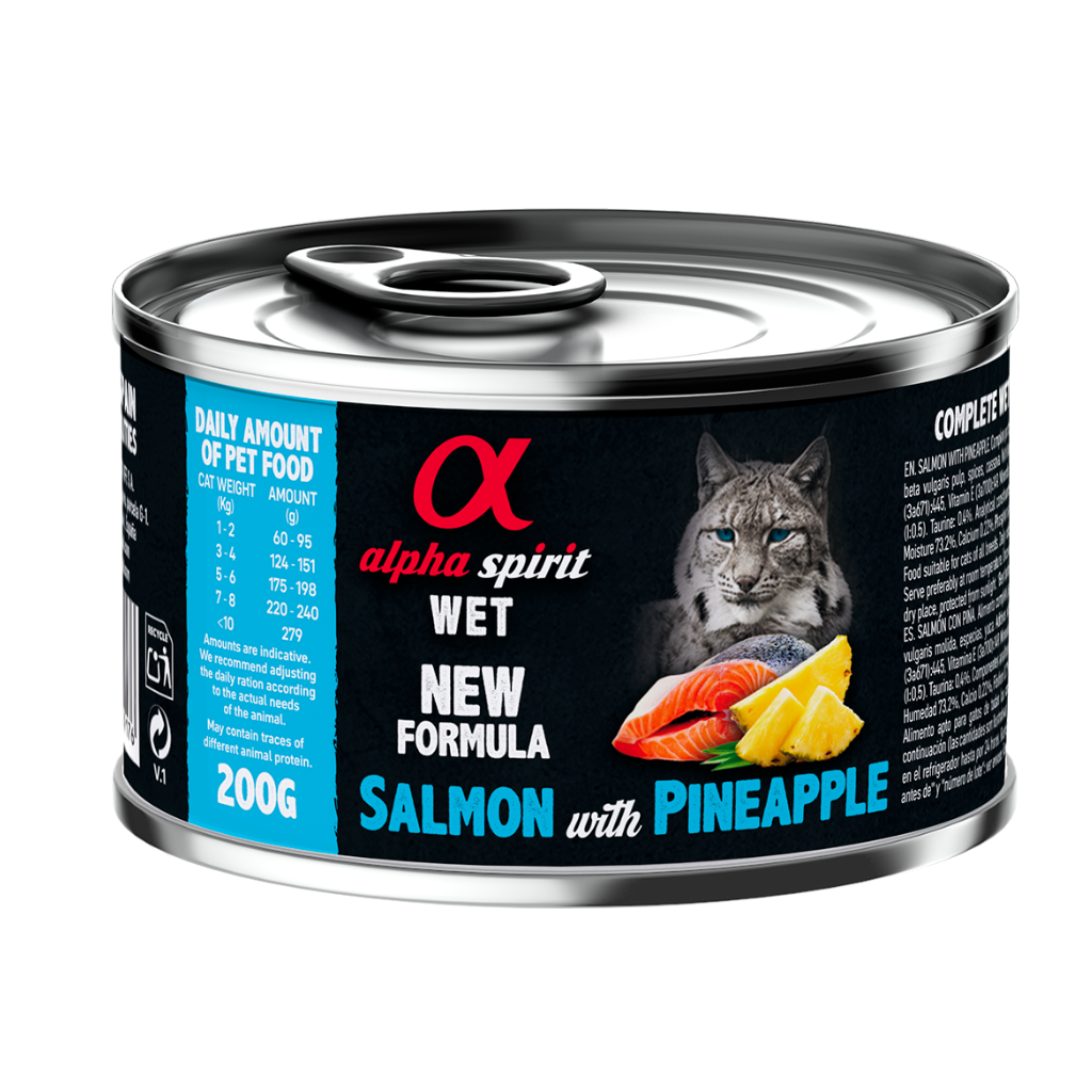 Salmon with Pineapple Complete Wet Food Can for Cats (200g)