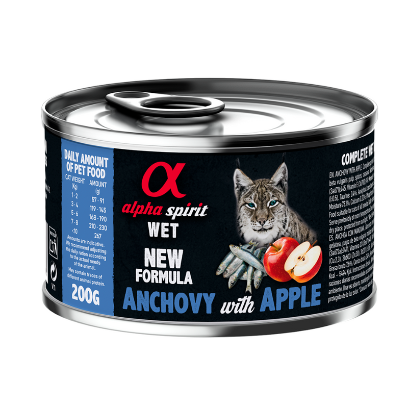 Anchovy with Red Apple Complete Wet Food Can for Cats (200g)