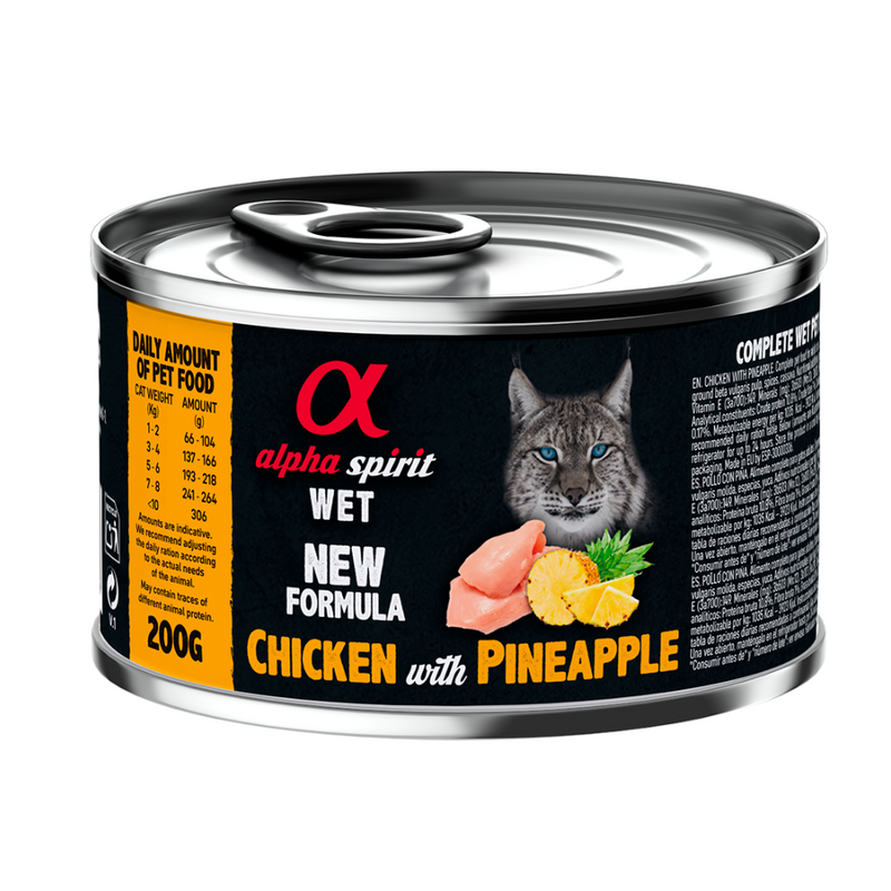 Chicken with Pineapple Complete Wet Food Can for Cats (200g)