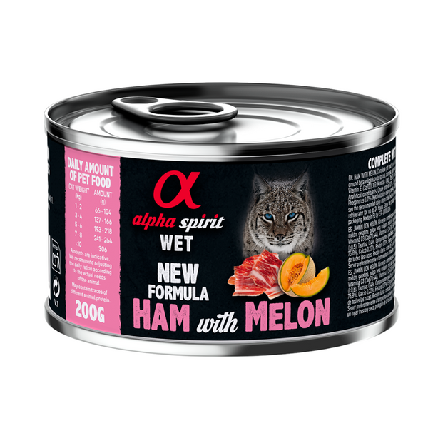 Ham with Melon Complete Wet Food Can for Cats 200g