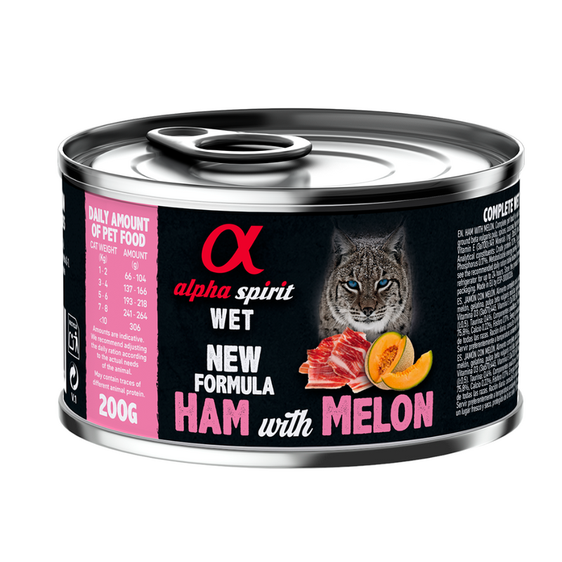 Ham with Melon Complete Wet Food Can for Cats (200g)