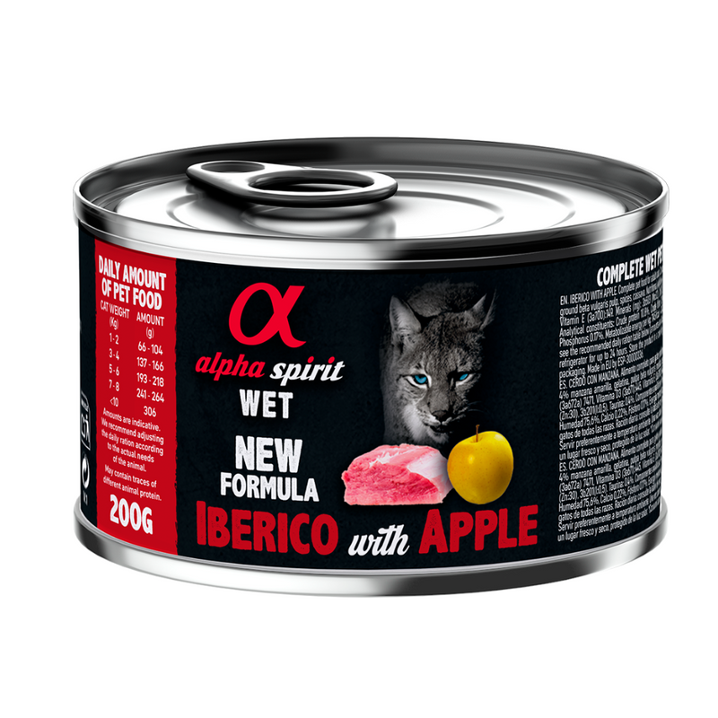 Pork with Yellow Apple Complete Wet Food Can for Cats (200g)