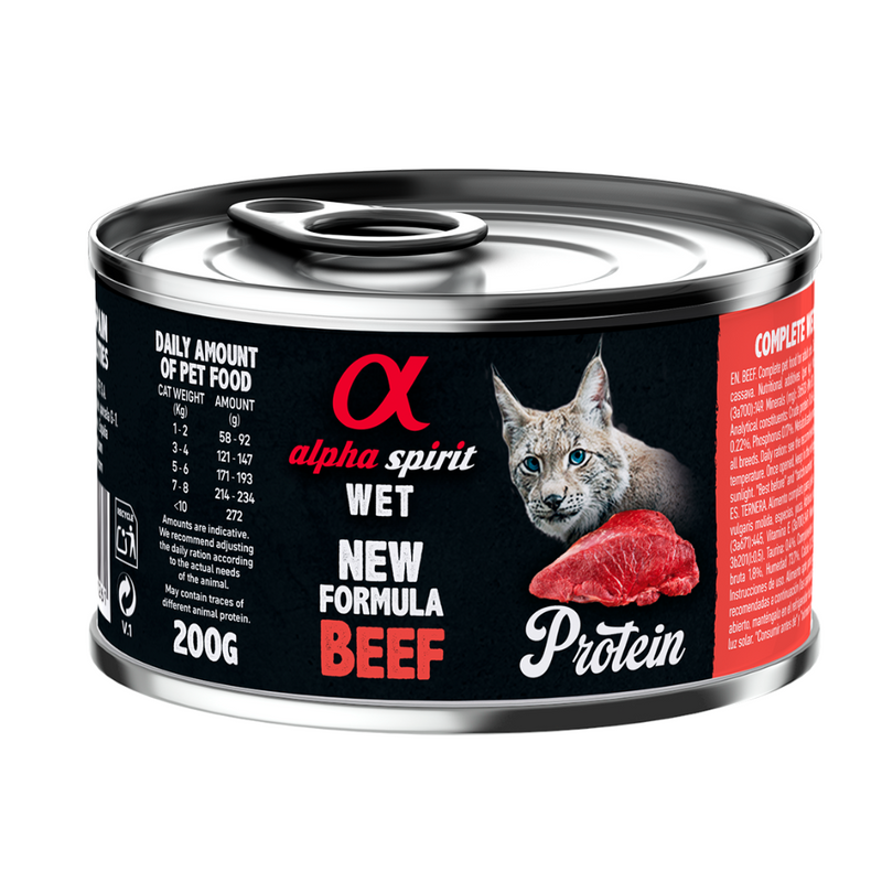 Beef Complete Wet Food Can for Cats (200g)