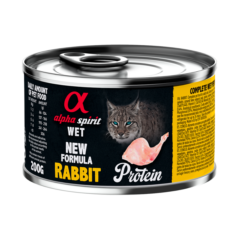 Rabbit Complete Wet Food Can for Cats (200g)