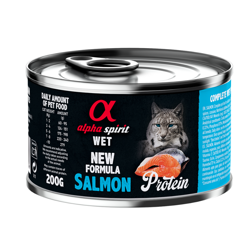 Salmon Complete Wet Food Can for Cats (200g)