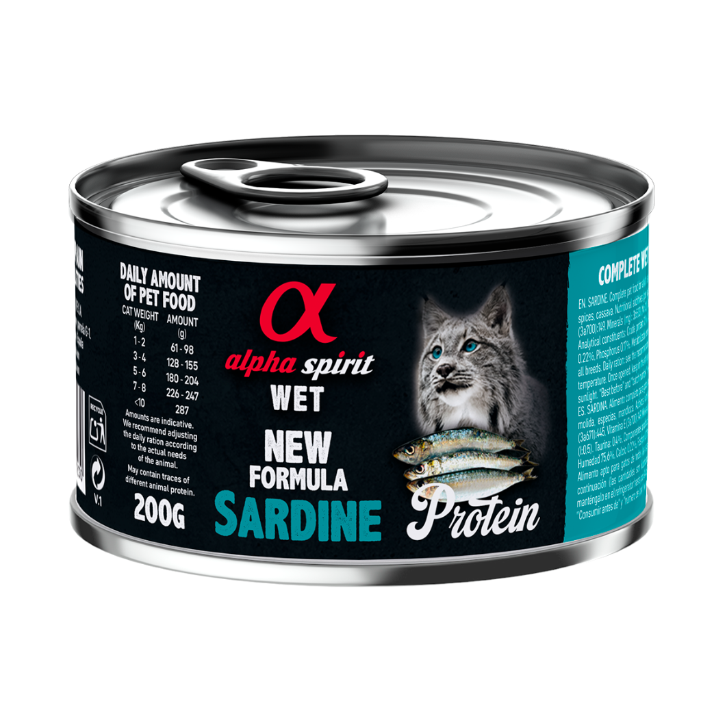 Sardine Complete Wet Food Can for Cats (200g)