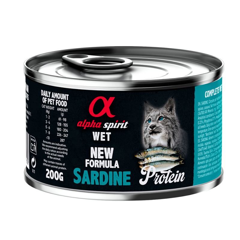 Sardine Complete Wet Food Can for Cats (200g)