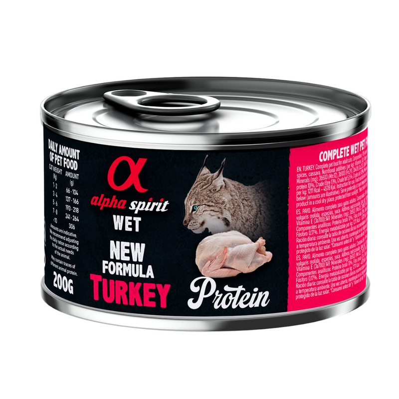 Turkey Complete Wet Food Can for Cats (200g)