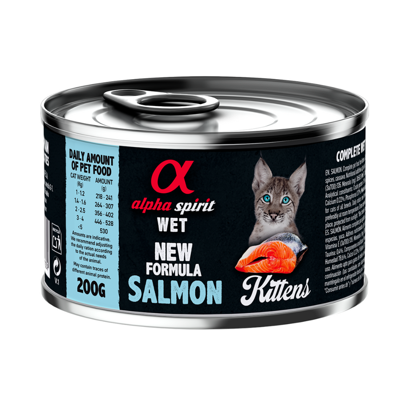Salmon Complete Wet Food Can for Kittens (200g)