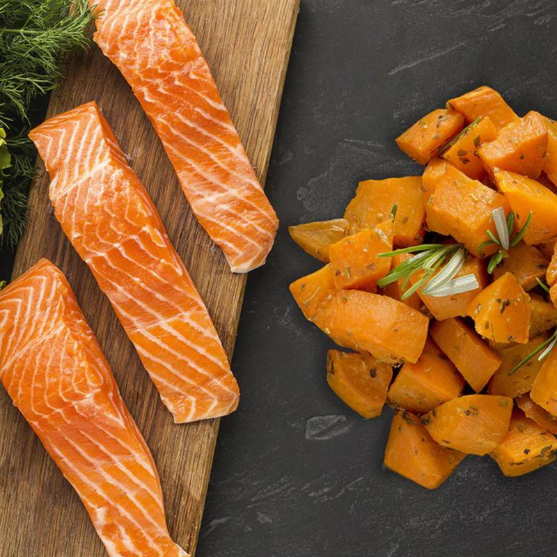 Salmon with Sweet Potato Complete Wet Canned Pate for Puppies (6 x 400g)