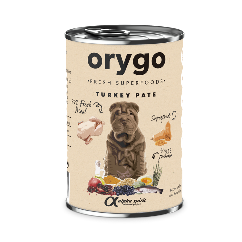 Turkey with Pumpkin Complete Wet Canned Dog Pate (6 x 400g)