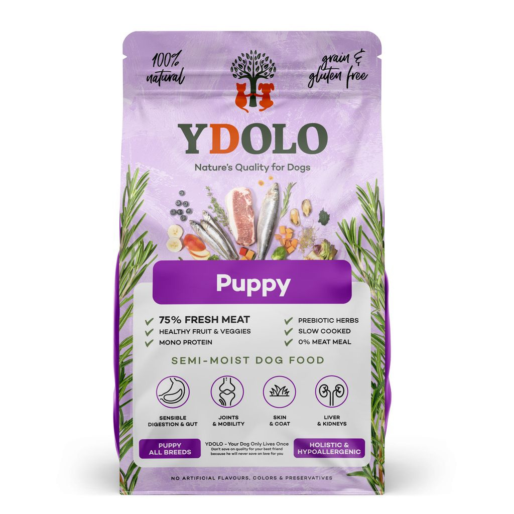 Complete Semi-Moist Dog Food for Puppies - Healthy and Pure (2.5kg)