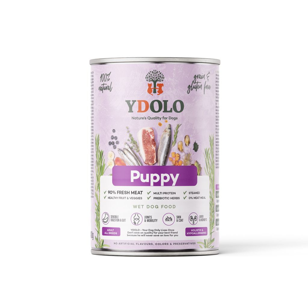 Complete Wet Food for Puppies – Healthy and Pure (6 x 400g)