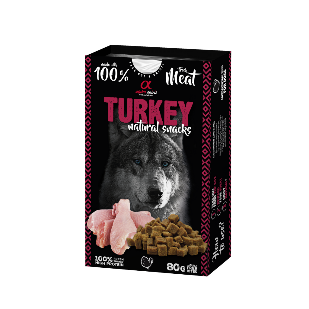 Turkey Natural Dog Treats (80g)