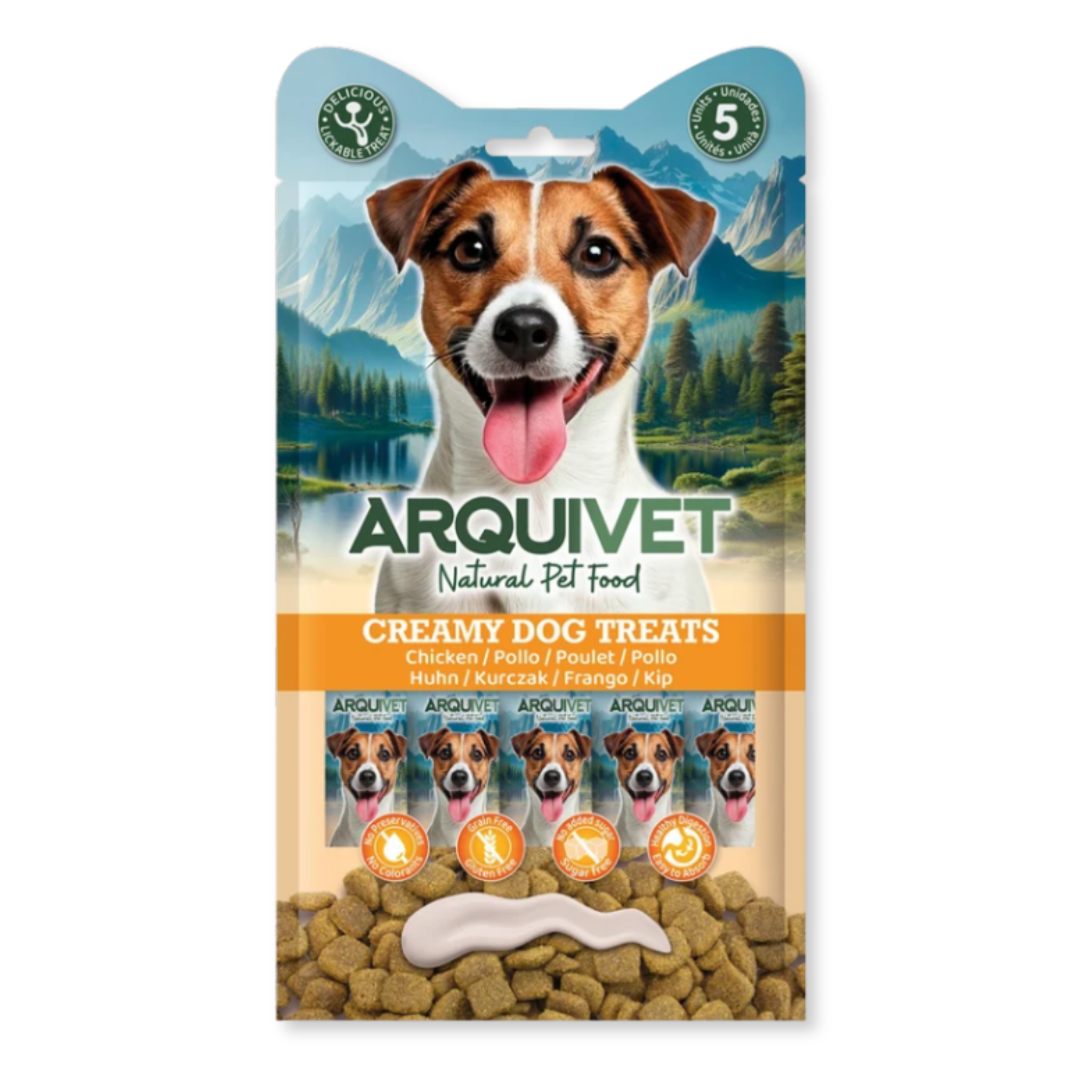 Arquivet Creamy Dog Treats - Chicken (5 x 15g)