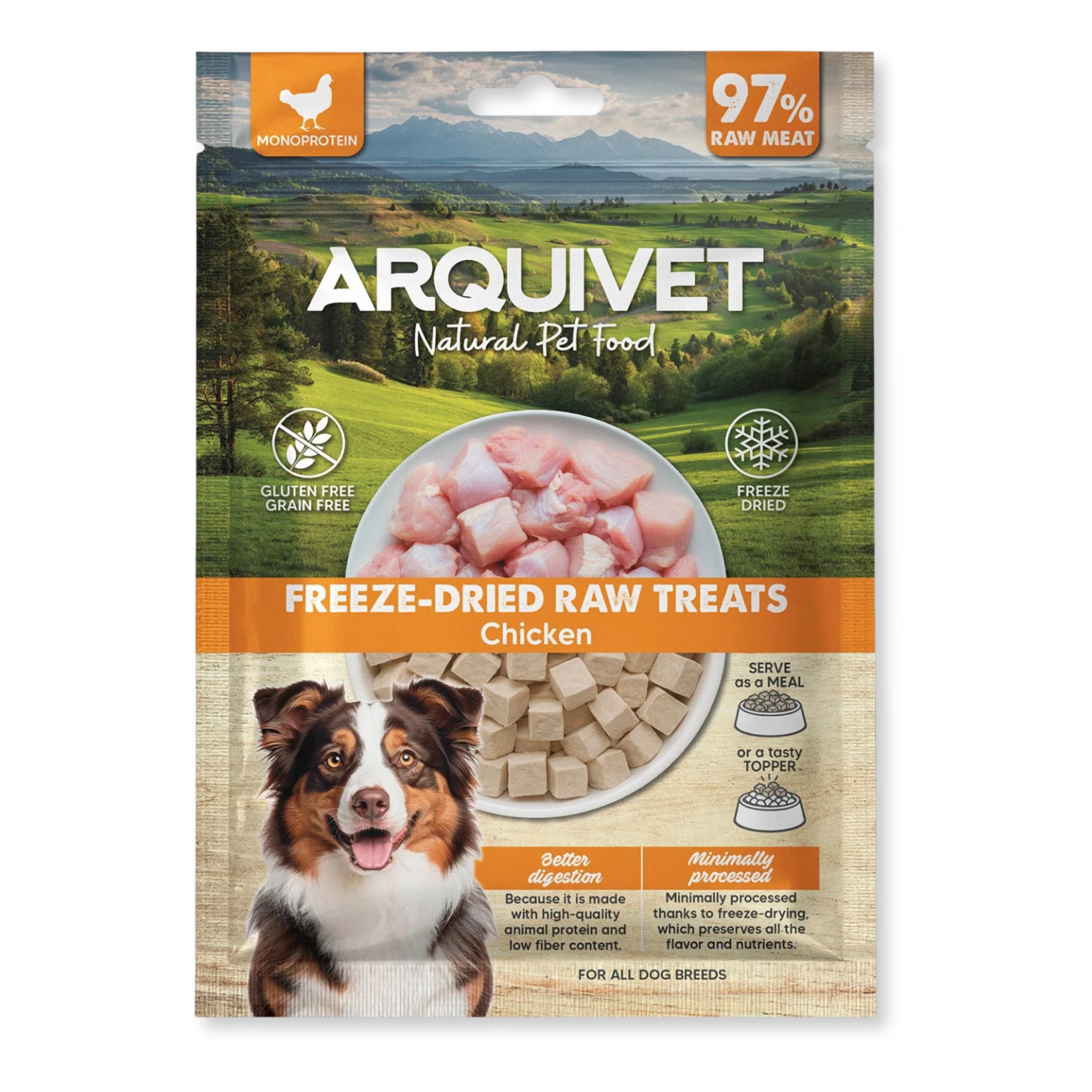 Arquivet Freeze-Dried Raw Dog Treats - Chicken (50g)