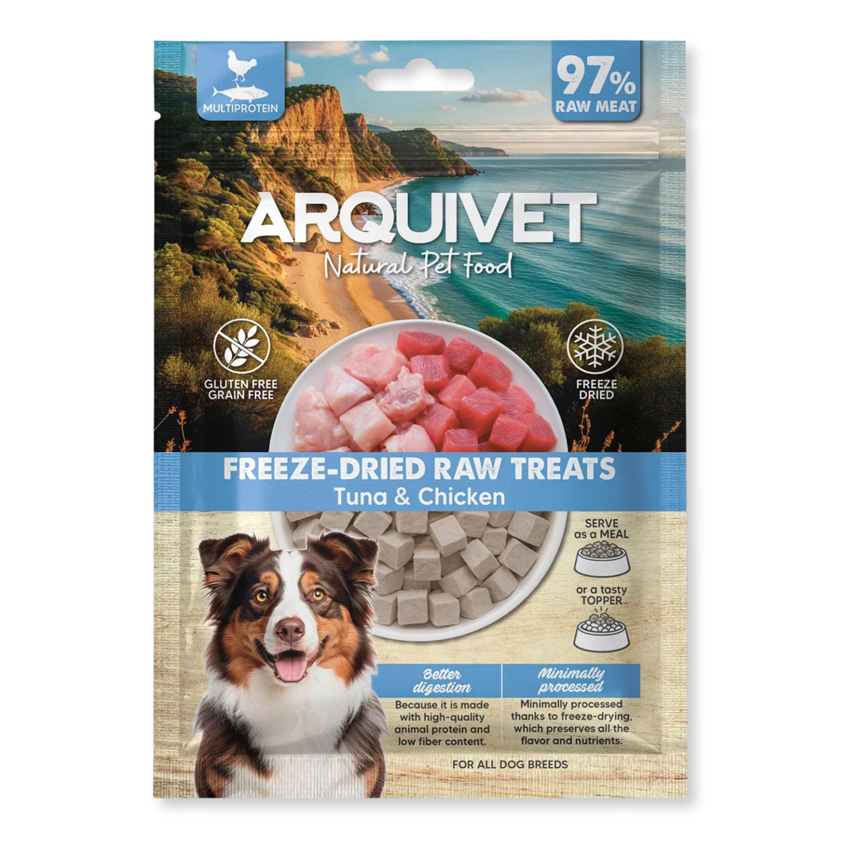 Arquivet Freeze-Dried Raw Dog Treats - Turkey & Chicken (50g)